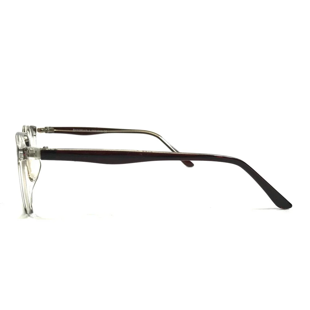 Affordable Designs Eyeglasses Frames TATE BROWN Clear Square Full Rim 52-18-140